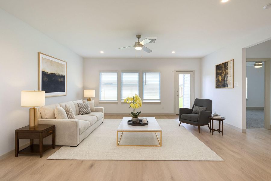 Furnished interior view inside a new home in , Katy (Image 6).