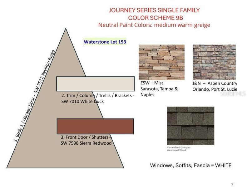 Sample of building materials used in homes in Waterstone, Groveland (Image 22).
