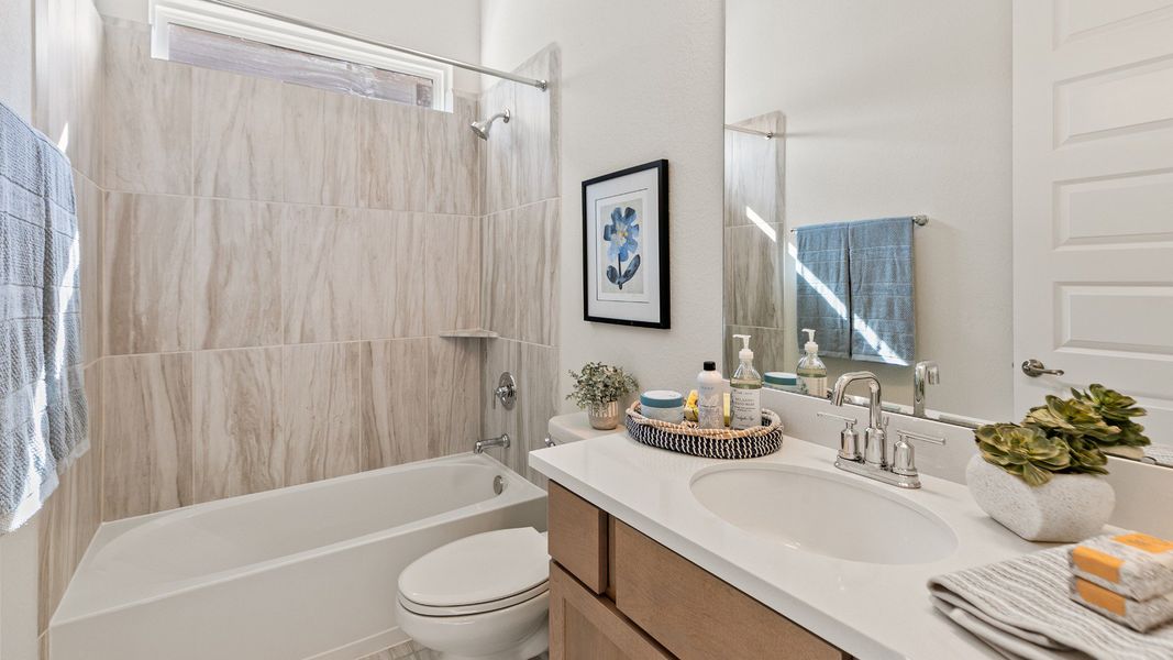 Representative furnished interior of a home built from the Tulane by Brightland Homes in Katy Lakes, Katy (Image 7).