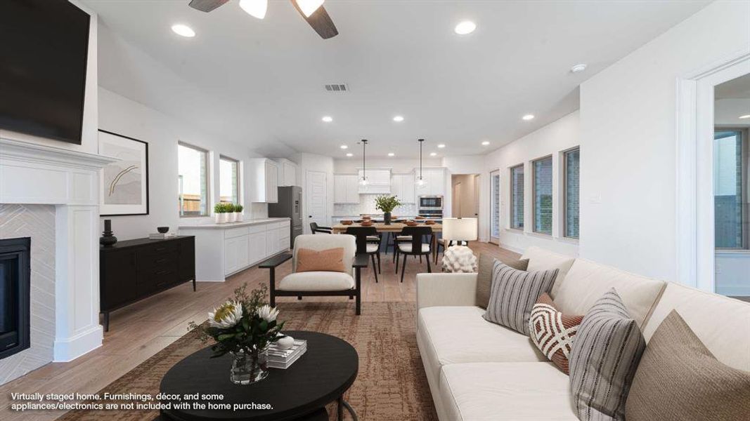 Furnished interior view inside a new home in The Parks At Wilson Creek 40', Celina (Image 12). Furnished interior view inside a new home in The Parks At Wilson Creek 40', Celina (Image 12).