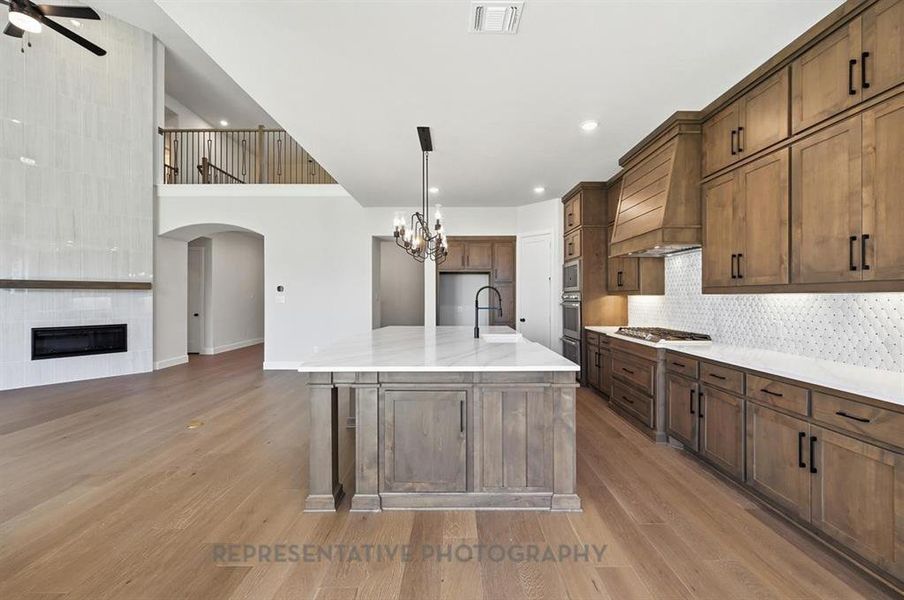 Furnished interior view inside a new home in Star Trail: 65ft. lots, Prosper (Image 15). Furnished interior view inside a new home in Star Trail: 65ft. lots, Prosper (Image 15).