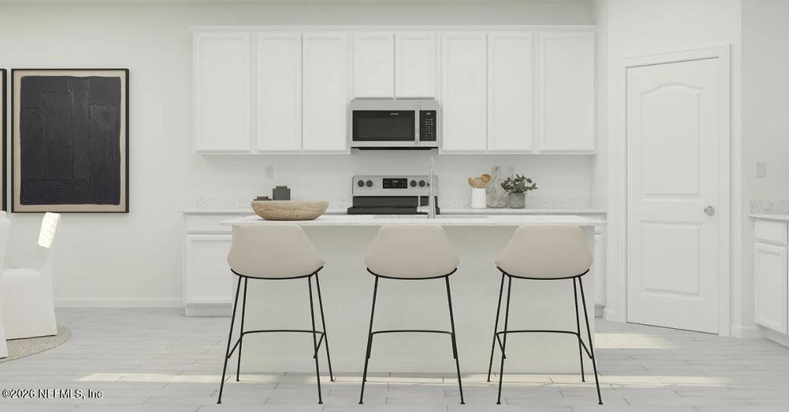 Furnished interior view inside a new home in Edenbrooke at Hyland Trail | 55+, Green Cove Springs (Image 16).