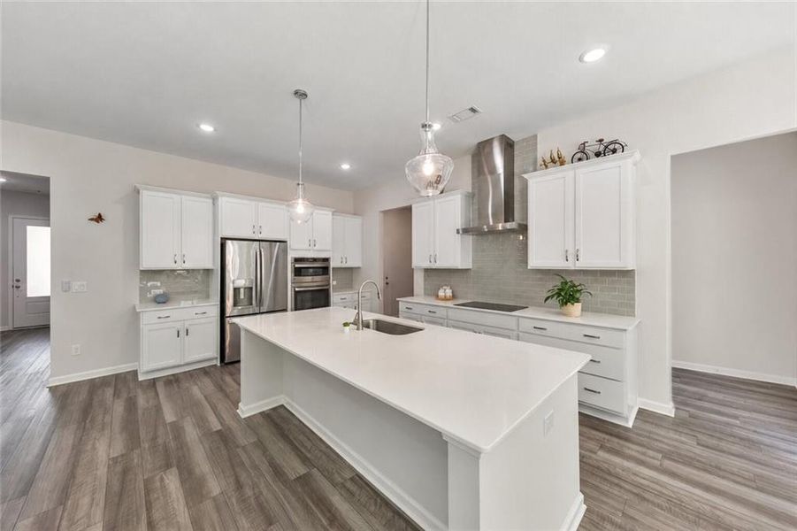 Furnished interior view inside a new home in , Holly Springs (Image 11).