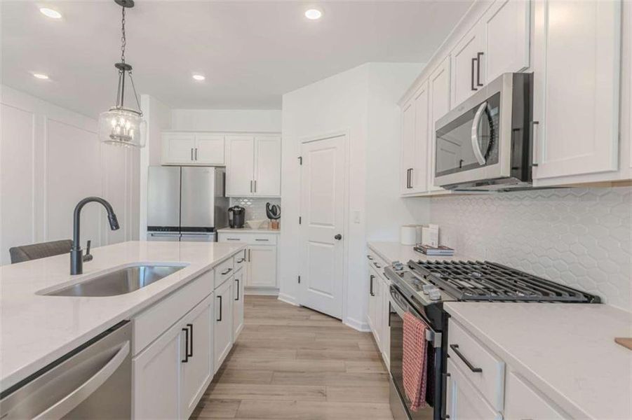 Furnished interior view inside a new home in The Pointe at Heron Bay, Locust Grove (Image 9).