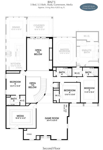 2D floor plan layout for the Glenwood by Landon Homes in Fields Reserve - 70's, Frisco, TX (Image 19). 2D floor plan layout for the Glenwood by Landon Homes in Fields Reserve - 70's, Frisco, TX (Image 19).