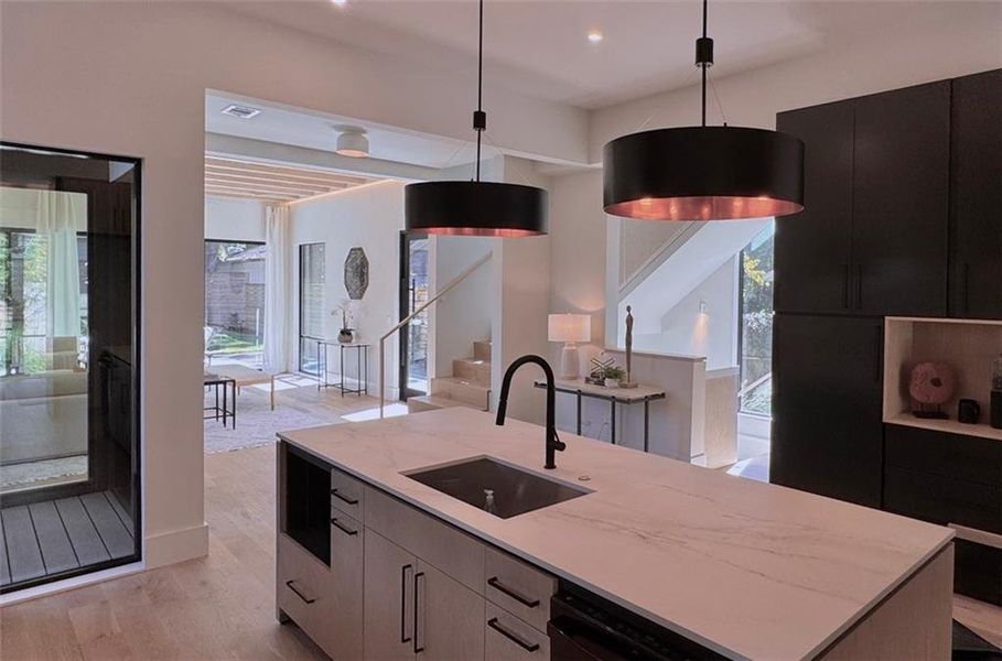 Furnished interior view inside a new home in , Atlanta (Image 10).