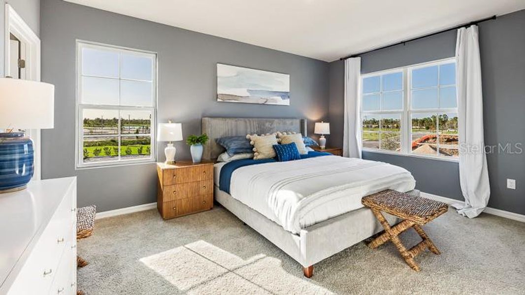 Furnished interior view inside a new home in Oasis at Longwood Run, Sarasota (Image 16).