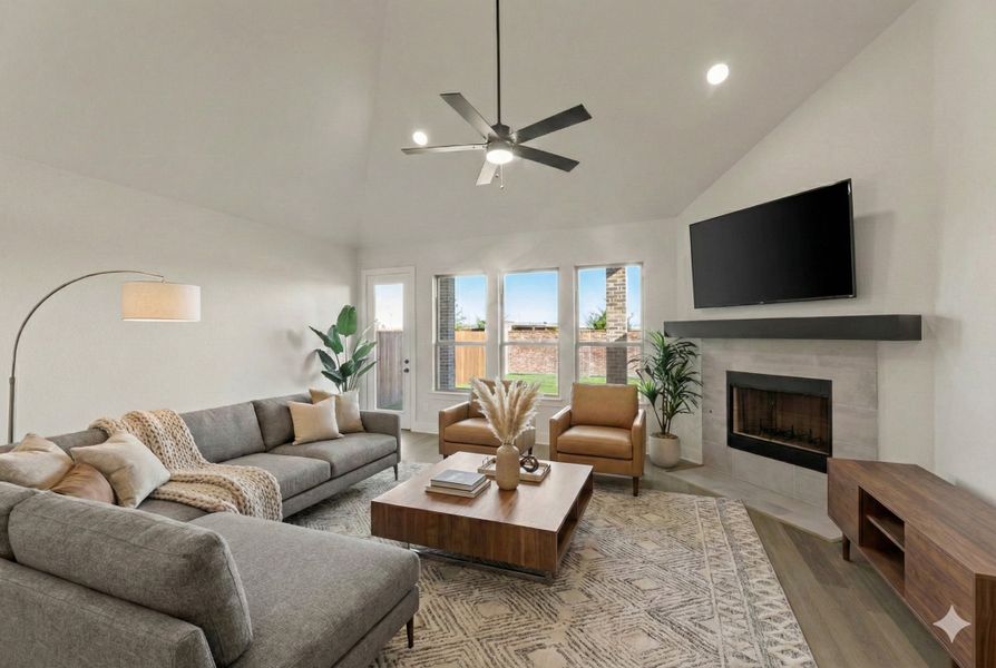 Furnished interior view inside a new home in Somerset - Phase 5, Mansfield (Image 8).