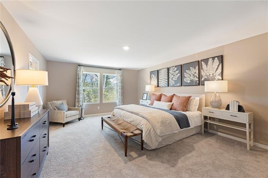 Furnished interior view inside a new home in Union Heights, Flowery Branch (Image 10). Furnished interior view inside a new home in Union Heights, Flowery Branch (Image 10).