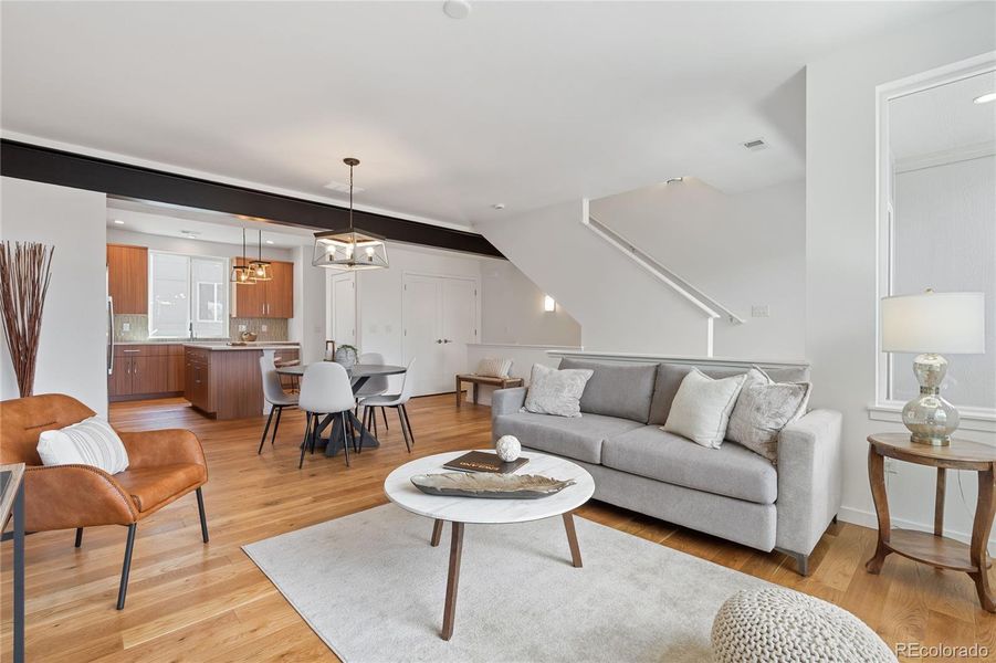 Furnished interior view inside a new home in , Denver (Image 19).
