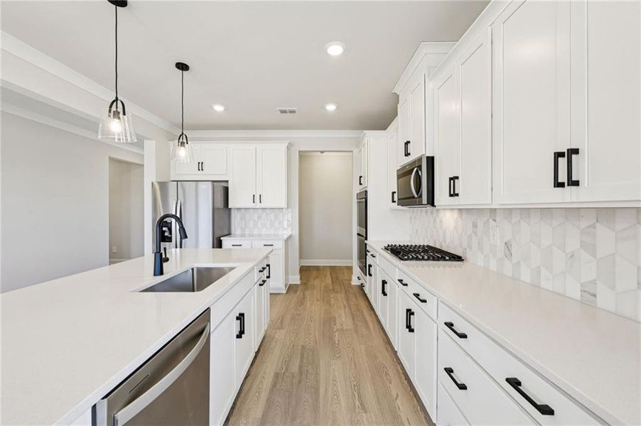 Furnished interior view inside a new home in River Pointe, Monroe (Image 8).