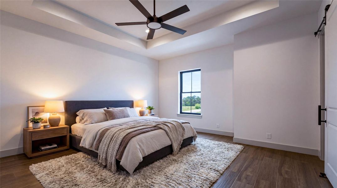 Furnished interior view inside a new home in , San Marcos (Image 14).