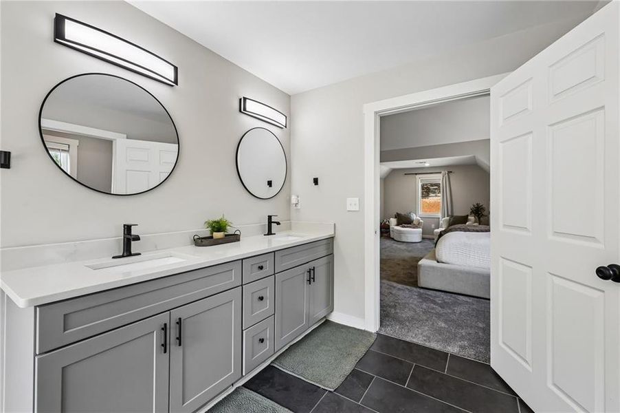 Furnished interior view inside a new home in , Flowery Branch (Image 19).