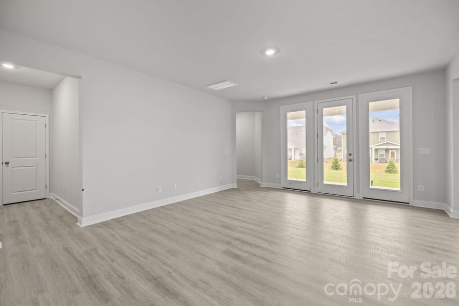 Family Room leading to covered patio