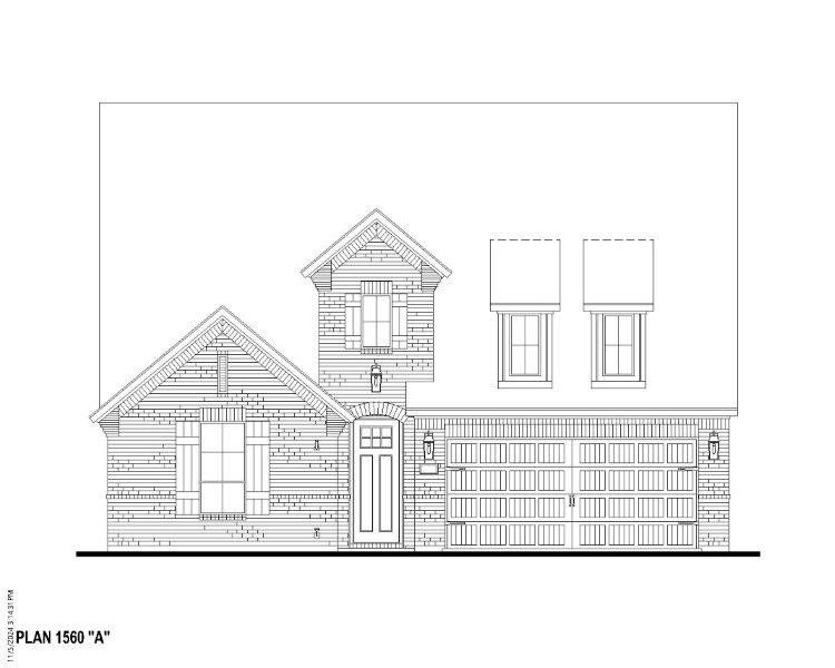 Plan 1560 Elevation A