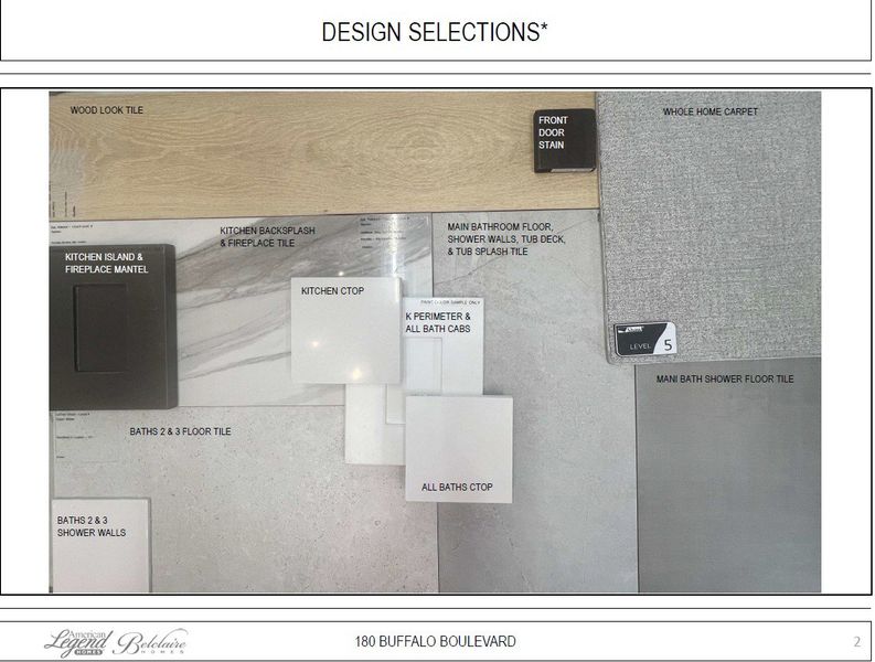 Representative photo of design selections for 180 Buffalo Blvd