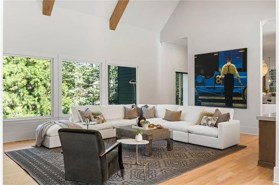 Furnished interior view inside a new home in , Marietta (Image 36).
