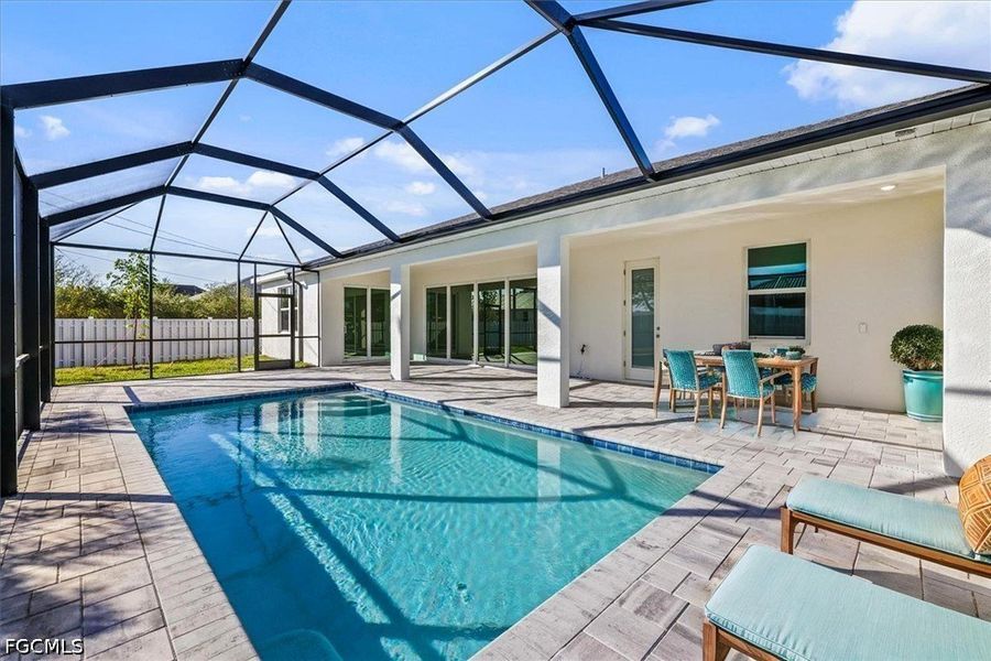 Exterior details and patio area of a home in Cape Coral, Cape Coral (Image 31).