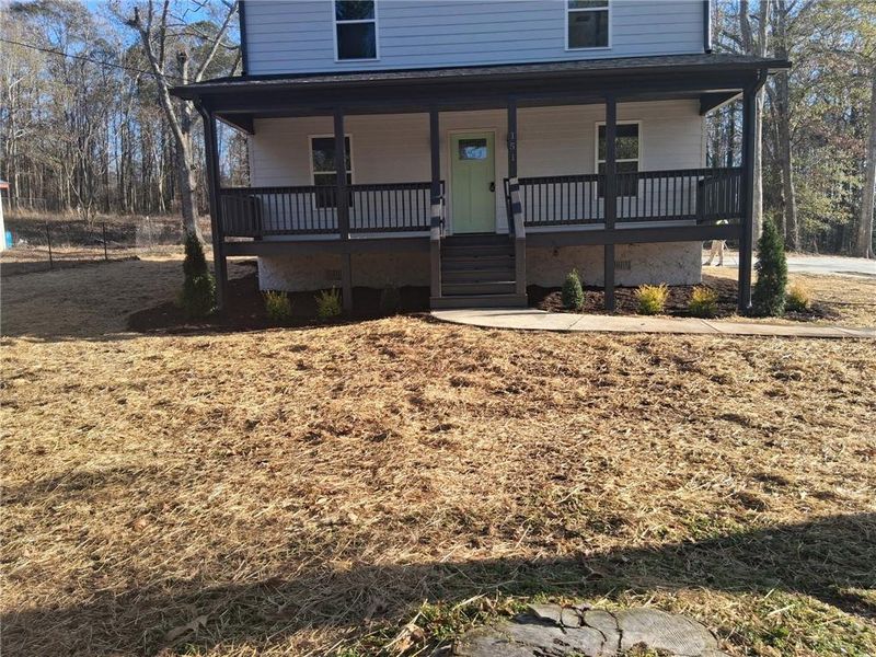 Exterior details and patio area of a home in , Toccoa (Image 31).