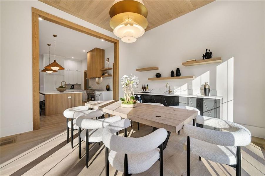 Furnished interior view inside a new home in , Atlanta (Image 16).