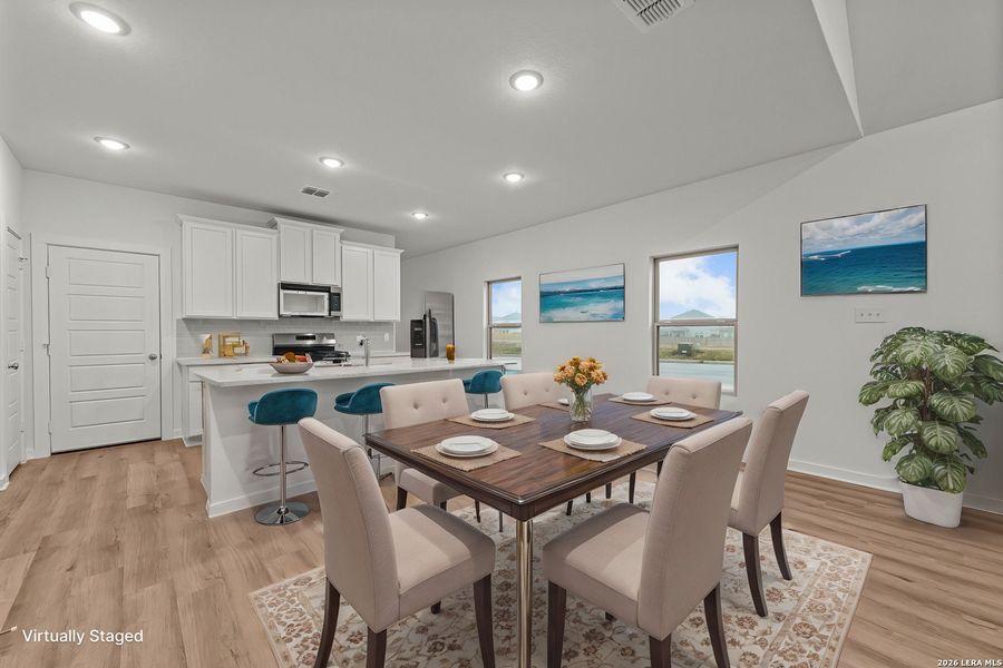 Furnished interior view inside a new home in Park Place, New Braunfels (Image 6).