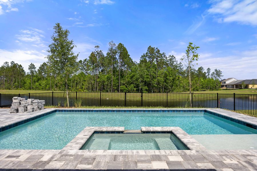 Representative exterior details of a home built from the Walton by Riverside Homes in Mariposa at EverRange, Jacksonville (Image 28).