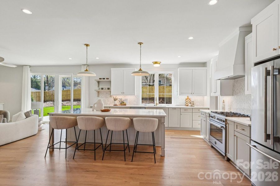 Furnished interior view inside a new home in , Charlotte (Image 8).