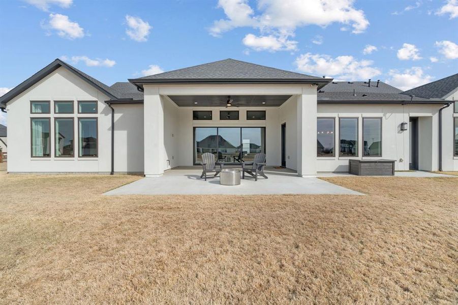 Exterior details and patio area of a home in , Northlake (Image 3). Exterior details and patio area of a home in , Northlake (Image 3).