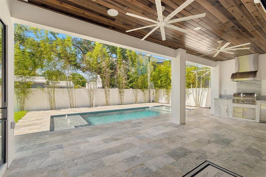 Exterior details and patio area of a home in , Tampa (Image 37).
