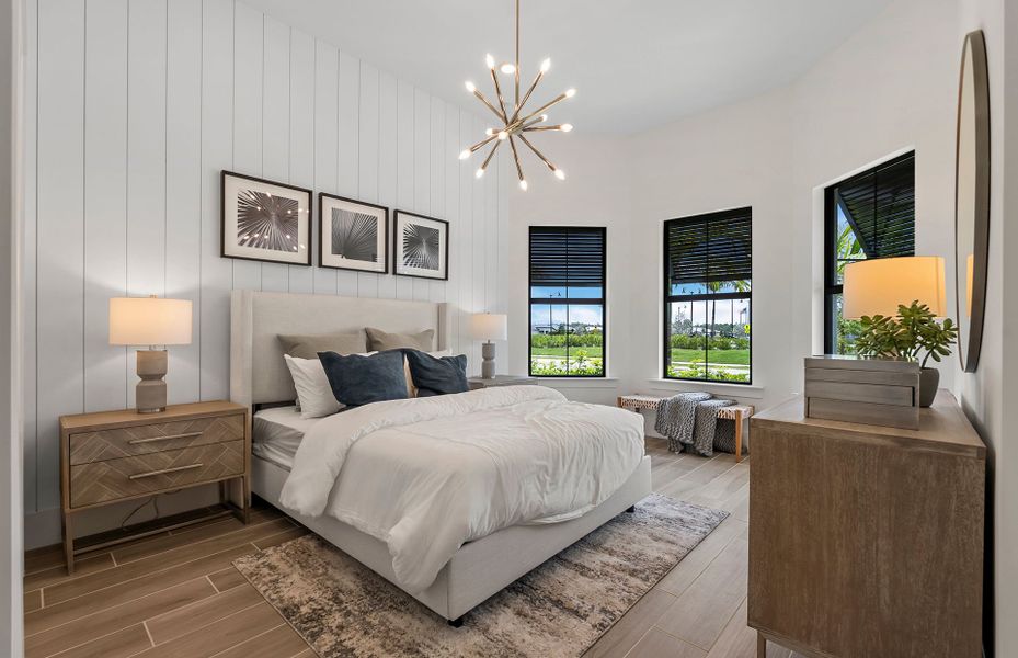 Secondary bedroom with bay window