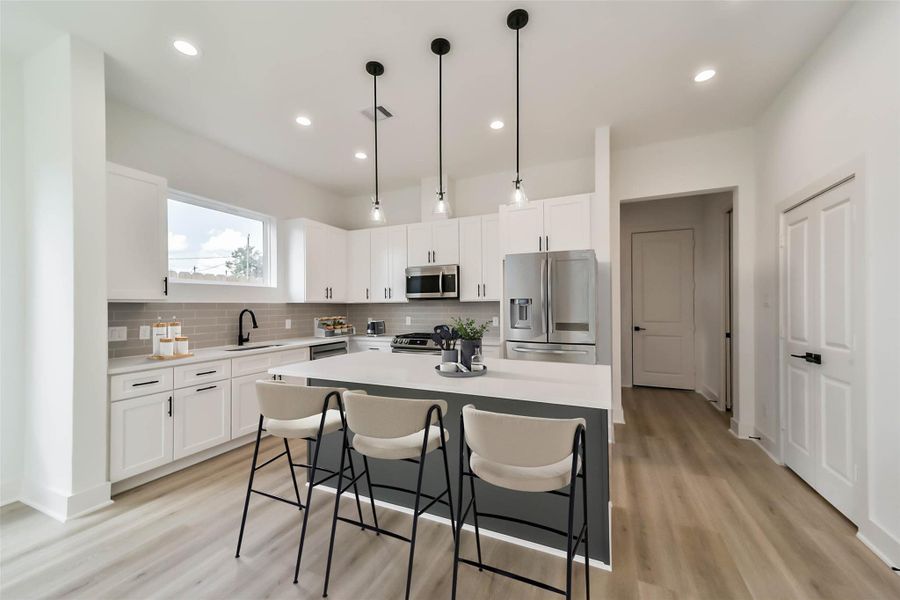 Furnished interior view inside a new home in , Houston (Image 30). Furnished interior view inside a new home in , Houston (Image 30).