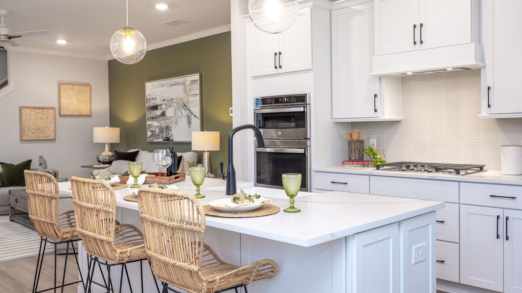 Furnished interior view inside a new home in The Courtyards at Oak Grove, Durham (Image 14).