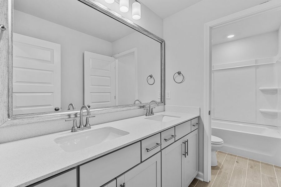 Furnished interior view inside a new home in Fieldstone, Lexington (Image 29). Furnished interior view inside a new home in Fieldstone, Lexington (Image 29).