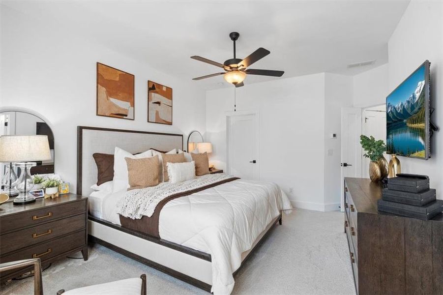 Furnished interior view inside a new home in , Roswell (Image 11).