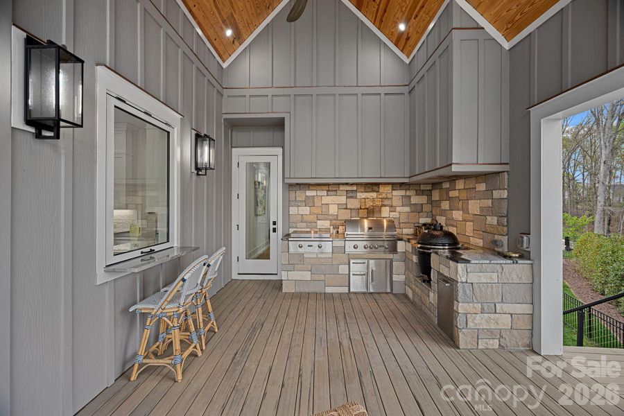 Exterior details and patio area of a home in , Clover (Image 3).