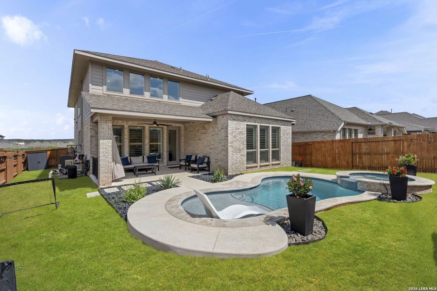 Exterior details and patio area of a home in Veramendi, New Braunfels (Image 27).