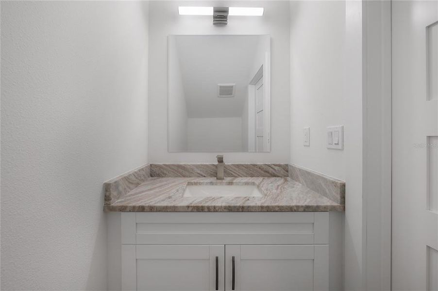 Downstairs half bath