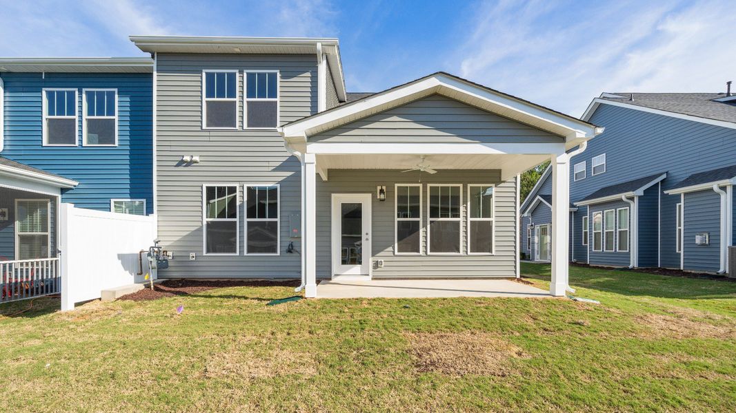 Covered Porch of The Lakehurst Design by DRB Homes