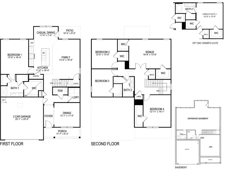 2D floor plan layout of this home in Hawks Landing, Apison, TN (Image 2). 2D floor plan layout of this home in Hawks Landing, Apison, TN (Image 2).