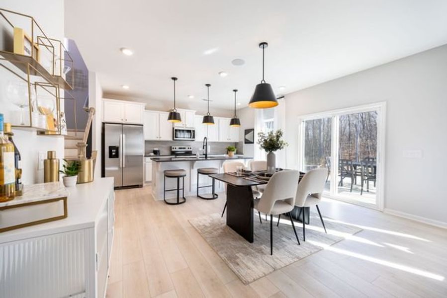 Representative furnished interior of a home built from the Reeves by True Homes in Morrow Brook, Albemarle (Image 6).
