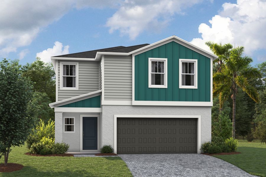 Representative exterior photo of a completed home built from the Turquesa by Casa Fresca Homes in Pasadena Ridge, Dade City, FL (Image 6).
