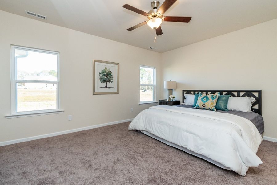 Furnished interior view inside a new home in The Oaks, Clarksville (Image 14). Furnished interior view inside a new home in The Oaks, Clarksville (Image 14).