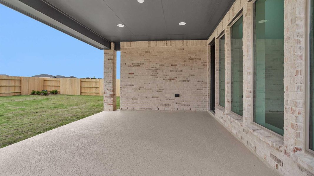 Exterior details and patio area of a home in Elyson, Katy (Image 2). Exterior details and patio area of a home in Elyson, Katy (Image 2).