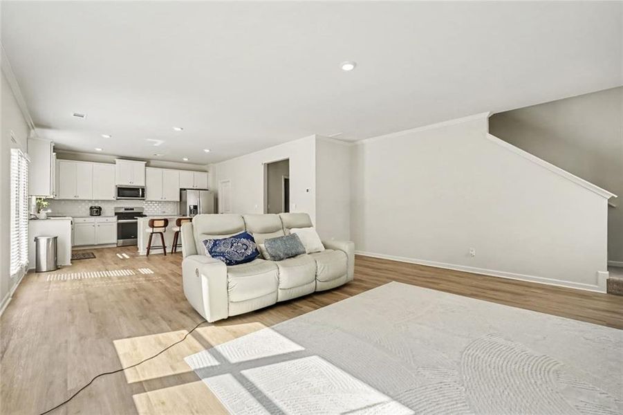 Furnished interior view inside a new home in Hamptons at Riverwood South, Dallas (Image 6).