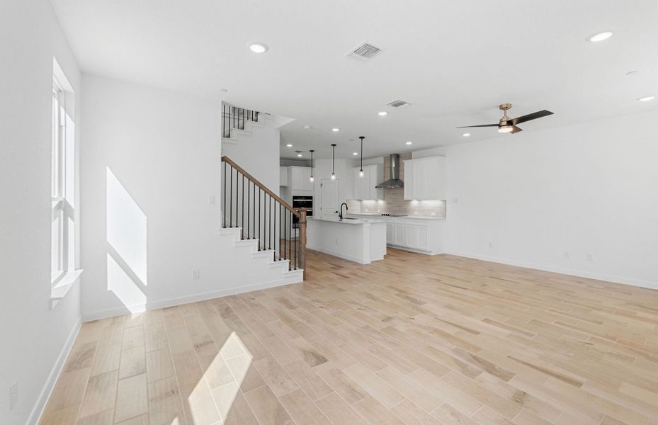 Spacious, unfurnished interior of a new home in Monarch on Main, Round Rock (Image 15). Spacious, unfurnished interior of a new home in Monarch on Main, Round Rock (Image 15).