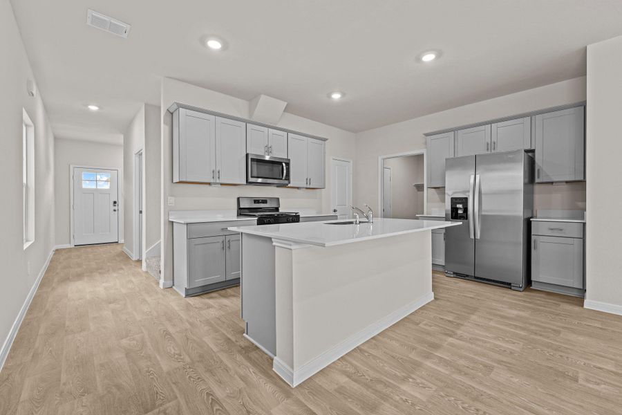 Furnished interior view inside a new home in Whisper South, San Marcos (Image 6). Furnished interior view inside a new home in Whisper South, San Marcos (Image 6).