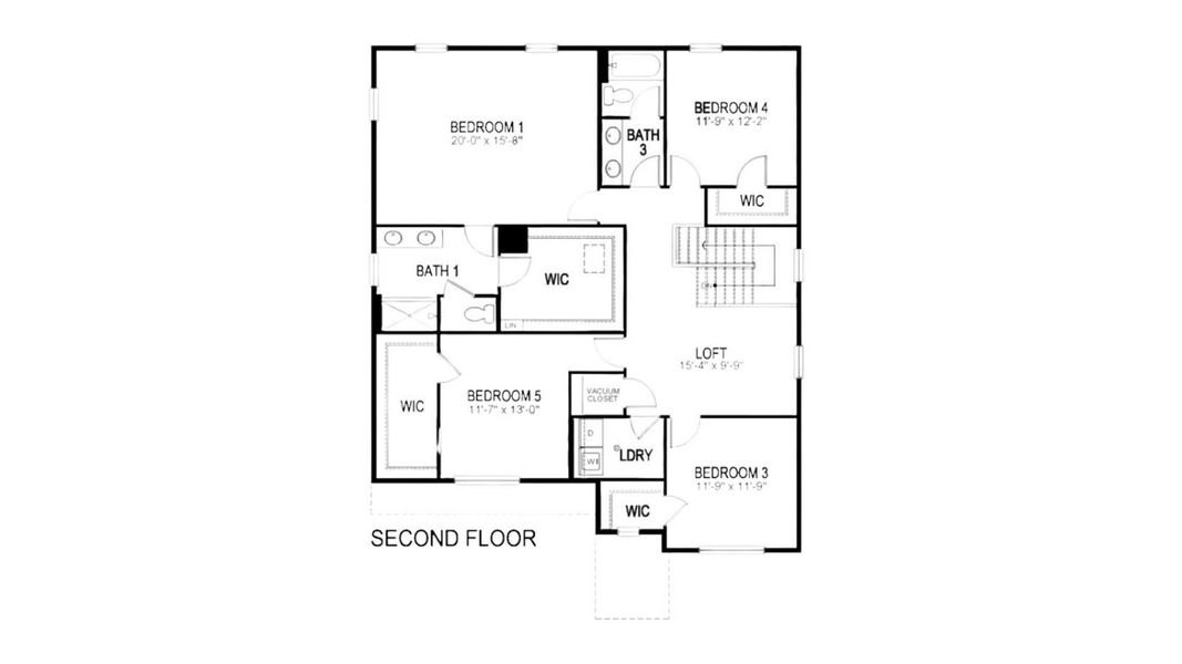 2D floor plan layout of this home in Vista Meadows, Fort Lupton, CO (Image 3).