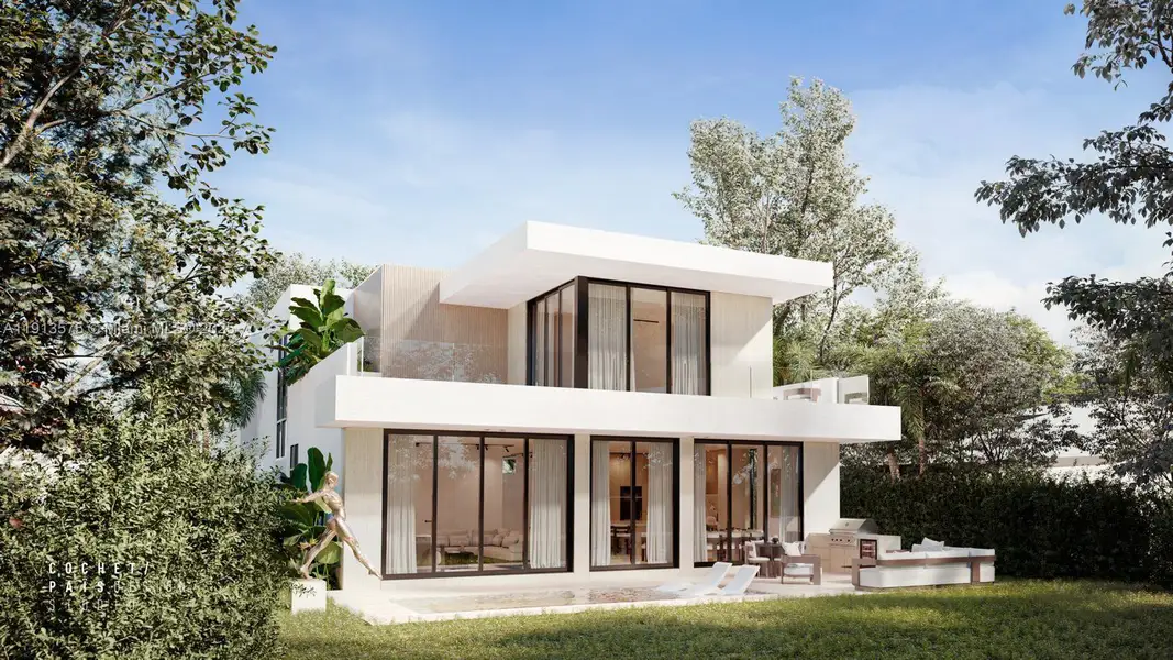 Front exterior of a new home in , Miami, FL, highlighting curb appeal (Image 1). Front exterior of a new home in , Miami, FL, highlighting curb appeal (Image 1).