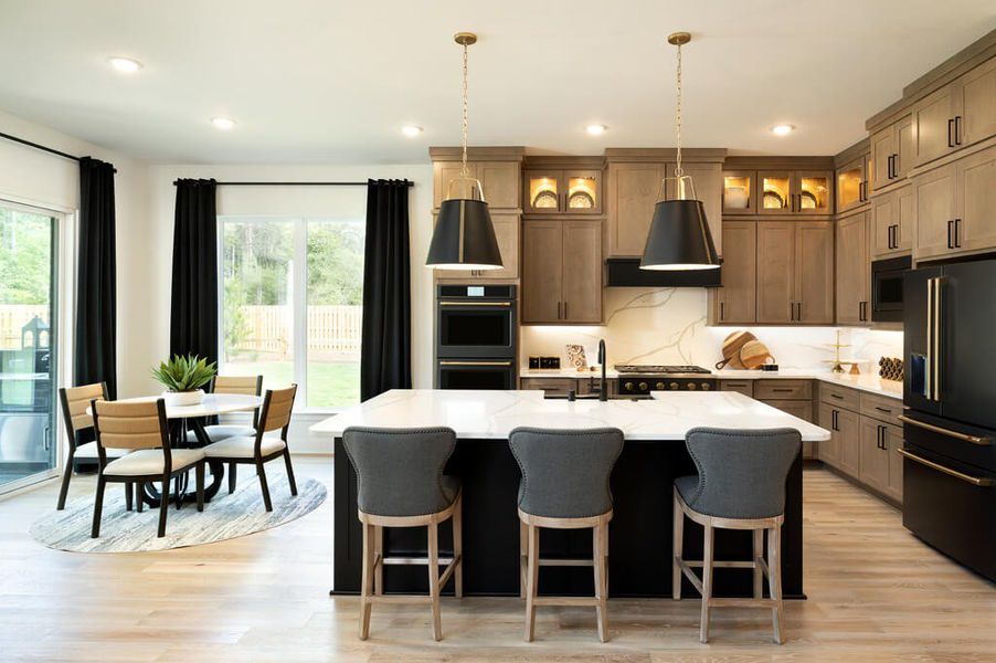 Representative furnished interior of a home built from the Sabine 3972 by J. Patrick Homes in Colton, Montgomery (Image 9).