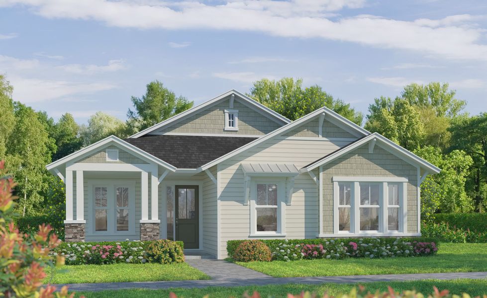 Representative exterior photo of a completed home built from the Daisy by ICI Homes in Oakmont, Gainesville, FL (Image 4).